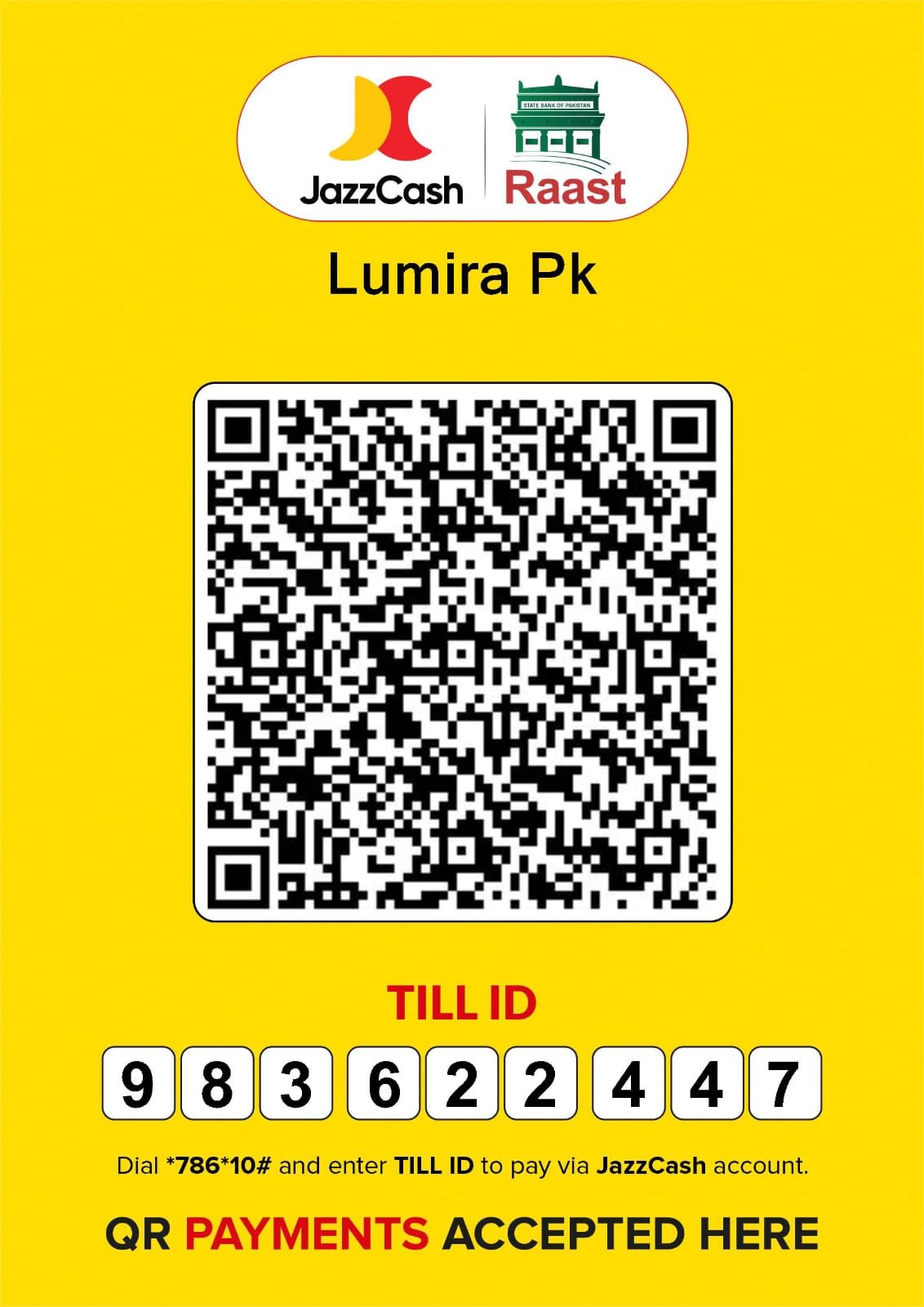 Static merchant QR